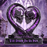 Custom Gothic Acrylic Plaque - Personalized Halloween Decor, Anniversary Wedding Gifts For Couple, Husband, Wife - Till Death Do Us Part