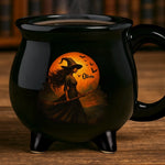 Custom Witch Cauldron Coffee Mug - Personalized Halloween Witchy Gifts For Women - Witching You A Wicked Brew