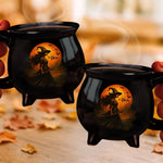 Custom Witch Cauldron Coffee Mug - Personalized Halloween Witchy Gifts For Women - Witching You A Wicked Brew