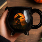 Custom Witch Cauldron Coffee Mug - Personalized Halloween Witchy Gifts For Women - Witching You A Wicked Brew
