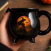 Custom Witch Cauldron Coffee Mug - Personalized Halloween Witchy Gifts For Besties, Sisters, BFF, Family, Yourself - Brewing Up A Wicked Spell
