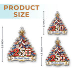 Custom Acrylic Ornament - Personalized America 250th Anniversary Christmas Gifts For Family - Celebrating Freedom Together
