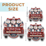 Custom Acrylic Ornament - Personalized America 250th Anniversary Christmas Gifts For Family - Driven By Love United By Freedom