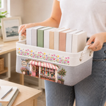 Custom Storage Basket - Personalized Bookish Gifts For Book Lovers, Readers - My Little Corner Bookshop