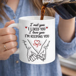 Custom Mug - Personalized Anniversary Wedding Gifts For Husband, Wife, Couple - The Day Our Story Began