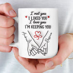 Custom Mug - Personalized Anniversary Wedding Gifts For Husband, Wife, Couple - The Day Our Story Began