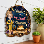 Custom Classroom Decor Wood Sign - Personalized Back To School Gifts For Teacher - Best Teacher, Best Classroom Ever