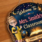 Custom Classroom Decor Wood Sign - Personalized Back To School Gifts For Teacher - Best Teacher, Best Classroom Ever