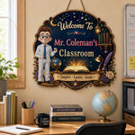 Custom Classroom Decor Wood Sign - Personalized Back To School Gifts For Teacher - Best Teacher, Best Classroom Ever