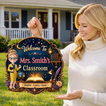 Custom Classroom Decor Wood Sign - Personalized Back To School Gifts For Teacher - Best Teacher, Best Classroom Ever