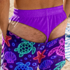 Custom Funny Men Swim Trunks - Personalized Birthday Gifts For Husband, Son, Grandson, Brother, Grandpa, Dad, Yourself - Best View From Behind