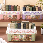Custom Storage Basket - Personalized Bookish Gifts For Book Lovers, Readers - Lost In A World Of Books