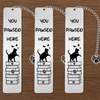 Custom Metal Bookmark - Personalized  Bookish Gifts For Book Lovers, Bookworms, Cat Mom And Dad - You Pawsed Here