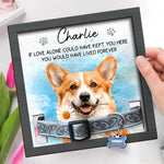 Custom Photo Pet Loss Sign, Collar Frame - Personalized Pet Memorial Sympathy Gifts For Dog Lovers - Always Loved Never Forgotten