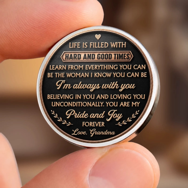Custom Pocket Hug - Personalized Birthday Gifts For Grandson - Watching You Bloom