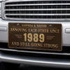 Custom License Plate - Personalized Anniversary Wedding Gifts For Husband And Wife, Him And Her - Love Never Gets Old