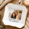 Custom Photo Jewelry Dish - Personalized Memorial Sympathy Gifts For Loss Of Mom, Dad - Gone Yet Always Near