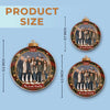 Custom Photo Acrylic Ornament - Personalized Christmas Birthday Gifts For Mom, Dad, Brother, Sister - Love Makes A Family Whole