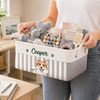 Custom Photo Storage Basket - Personalized  Birthday Gifts For Dog Cat Lovers, Dog Dad And Mom, Cat Owners - Spoiled Pet Lives Here