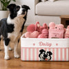 Custom Storage Basket - Personalized Birthday Gifts For Dog Cat Lovers, Dog Dad And Mom, Cat Owners - Love Is A Four Legged Word