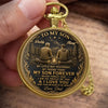 Custom Pocket Watch - Personalized Birthday Gifts For Son - My Little Boy My Friend