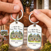 Custom Photo New Home Keychain - Personalized Anniversary Christmas Wedding Gifts For Husband And Wife, Him And Her - Love Built This Home