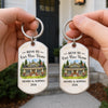 Custom Photo New Home Keychain - Personalized Anniversary Christmas Wedding Gifts For Husband And Wife, Him And Her - Love Built This Home