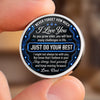 Custom Pocket Hug - Personalized Birthday Gifts For Son, Daughter - Just Do Your Best