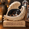 Custom Photo 2-Layered Wooden Plaque - Personalized Pet Christmas Memorial Sympathy Gifts For Dogs, Cats - Forever Chasing Rainbows