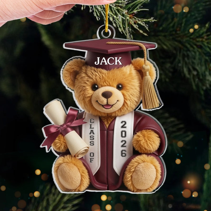 Custom Acrylic Ornament - Personalized Graduation Gifts For Him, Her - So Proud Of You