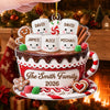 Custom Acrylic Ornament - Personalized Christmas Birthday Gifts For Mom, Dad, Brother, Sister - Warm Wishes From Our Family