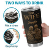 Custom Tumbler - Personalized Anniversary Wedding Gifts For Husband And Wife, Him And Her - My queen, Forever And Always