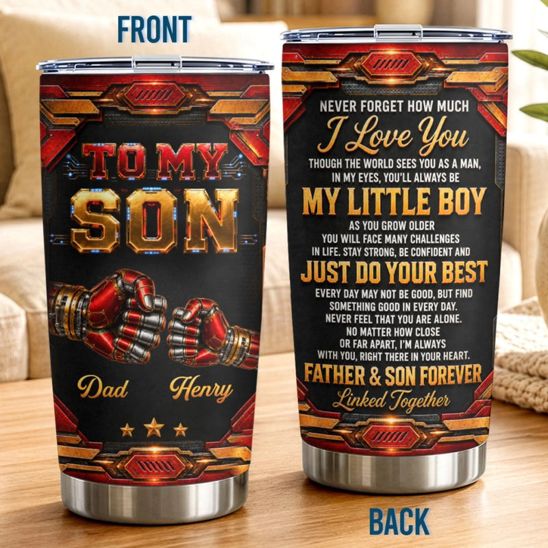 Custom Tumbler - Personalized Birthday Gifts For Son, Daughter - My World My Why