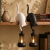 Cat Hook Bookshelf Lantern Light - Bookish Gifts For Book Lovers, Bookworms, Cat Mom And Dad - Purrfect Reading Companion