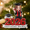 Custom Acrylic Ornament - Personalized Christmas Graduation Gifts For Him, Her - Dream Big Achieve Greatness
