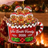 Custom Gingerbread Acrylic Ornament - Personalized Christmas Birthday Gifts For Mom, Dad, Brother, Sister - Our Sweet Little Family