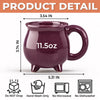 Custom Witchy Cauldron Coffee Mug - Personalized Halloween Gifts For Witch, Wife, Daughter, Besties, Sisters, Granddaughter, Grandma, Mom, Yourself - Moonlit Witch, Golden Magic
