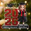Custom Acrylic Ornament - Personalized Christmas Graduation Gifts For Him, Her - The Future Belongs To You