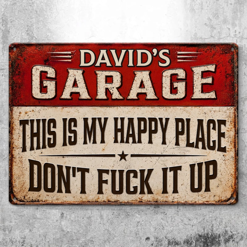 Custom Home Decor Metal Sign - Personalized Birthday Gifts For Men - Fixing Stuff Is My Therapy