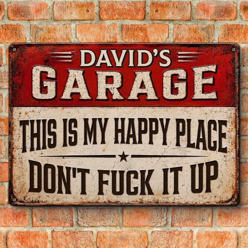 Custom Home Decor Metal Sign - Personalized Birthday Gifts For Men - Fixing Stuff Is My Therapy