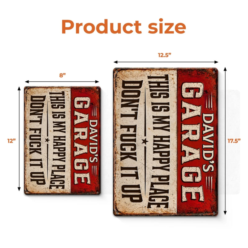 Custom Home Decor Metal Sign - Personalized Birthday Gifts For Men - Fixing Stuff Is My Therapy
