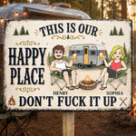 Custom Home Decor Metal Sign - Personalized Birthday Camping Gifts For Campers, Couple - Best Camping Buddies Forever
