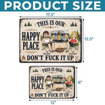 Custom Home Decor Metal Sign - Personalized Birthday Camping Gifts For Campers, Couple - Best Camping Buddies Forever