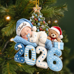 Custom First Christmas Acrylic Ornament - Personalized Christmas Baby Shower, Gender Reveal Gifts For New Moms, New Dads, Grandparents - Our Greatest Blessing Ever