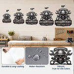 Custom Shaped Metal Sign - Personalized Birthday Gifts For Men - This Is My Happy Place