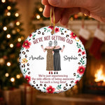 Custom Ceramic Ornament - Personalized Best Friend Christmas Birthday Gifts For Besties, Sisters, BFF - Besties For A Lifetime