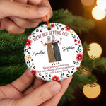 Custom Ceramic Ornament - Personalized Best Friend Christmas Birthday Gifts For Besties, Sisters, BFF - Besties For A Lifetime