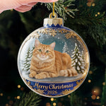 Custom Photo Acrylic Ornament - Personalized Christmas Birthday Gifts For Dog Lovers, Dog Dads, Dog Moms - Merry Woofmas From The Goodest Pup