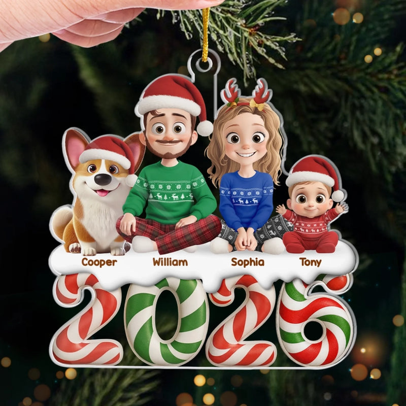 Custom Acrylic Ornament - Personalized Christmas Birthday Gifts For Family - Our Little World