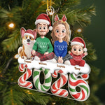 Custom Acrylic Ornament - Personalized Christmas Birthday Gifts For Family - Our Little World